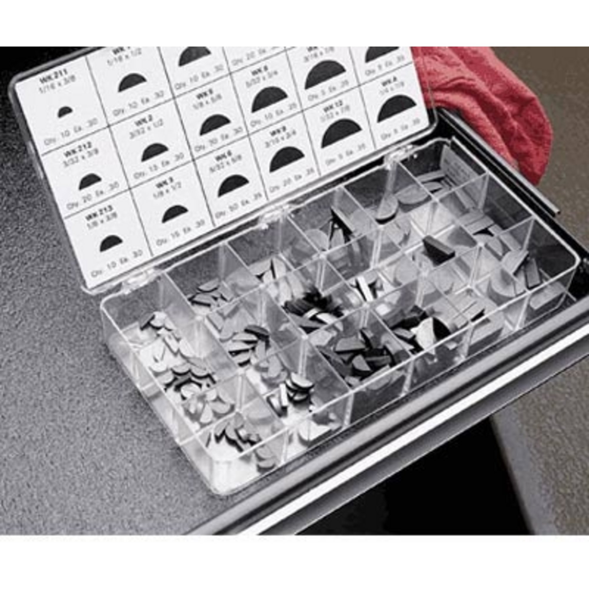 250 Piece Woodruff Key Assortment